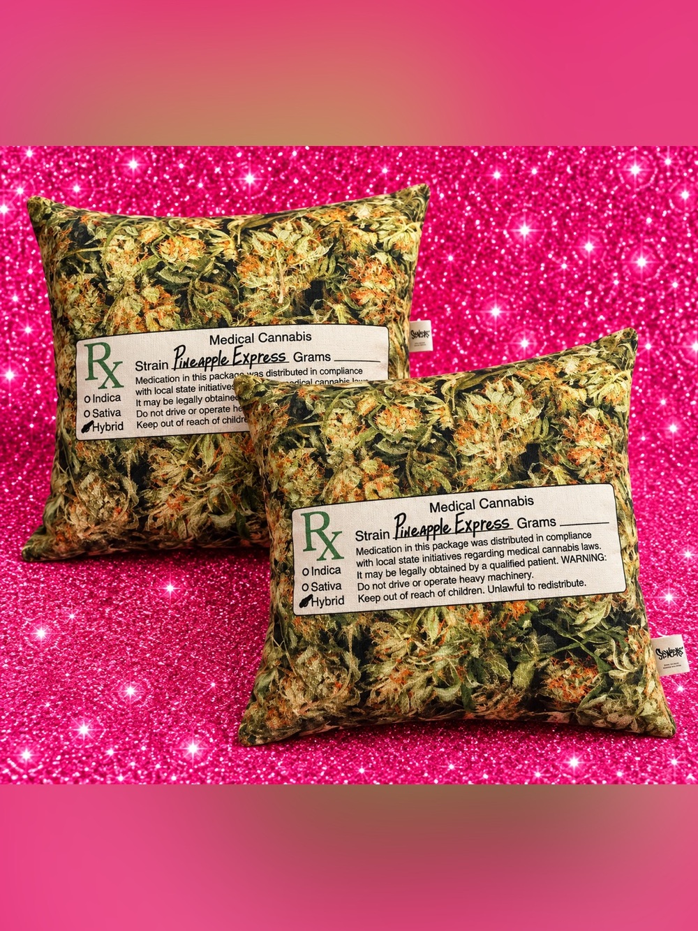 Hot Topic🍃Pineapple Express Botanical Print Pillow (Set of 2)